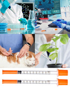 NITYLNRE Disposable Syringe, Individual Wrapped, 30PACK