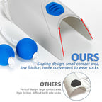 Sock Aid - Socks Helper with Adjustable Cords, Easy on Sock Aid Tool with Ergonomic Soft Foam Round Handles for Elderly, Disabled, Pregnant, Diabetics-Sock Helper Aide Tool