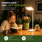 25W LED Grow Lights for Indoor Plants with Stand for Floor and Tabletop