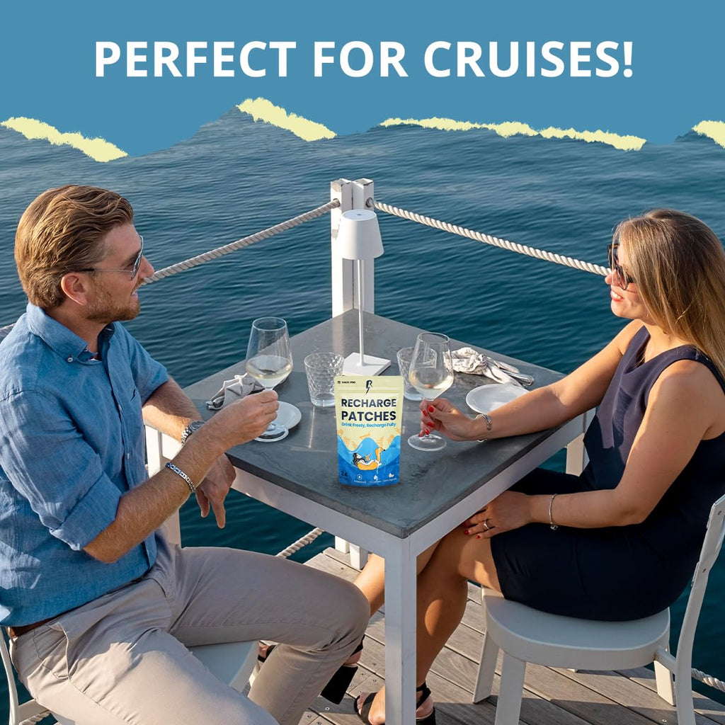 The Recharge Patch 24-Pack: Recovery Patches Cruise Essentials 2026 Women Festival Essentials Travel Essentials Cruise Ship Accessories Travel Size Toiletries Rebound Patches Must Haves for Energy