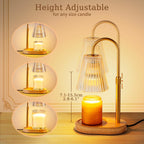 Candle Warmer Lamp with Timer - Electric Candles Wax Warmers Glass Lamps