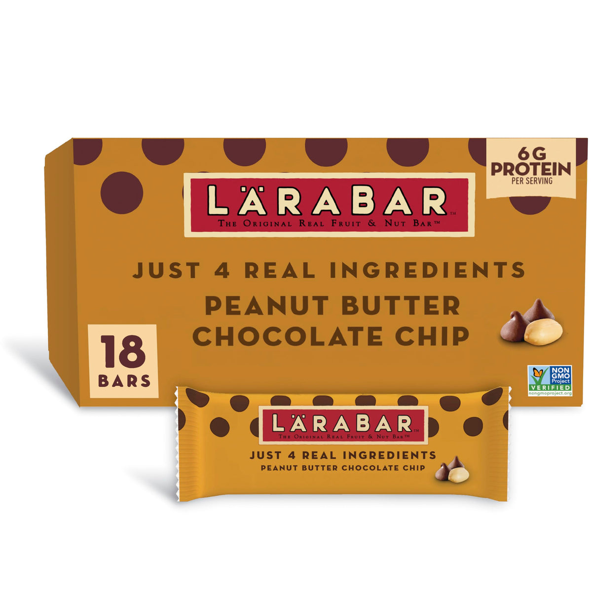 Larabar Peanut Butter Chocolate Chip Fruit & Nut Bars, 18 ct, 28.8 oz
