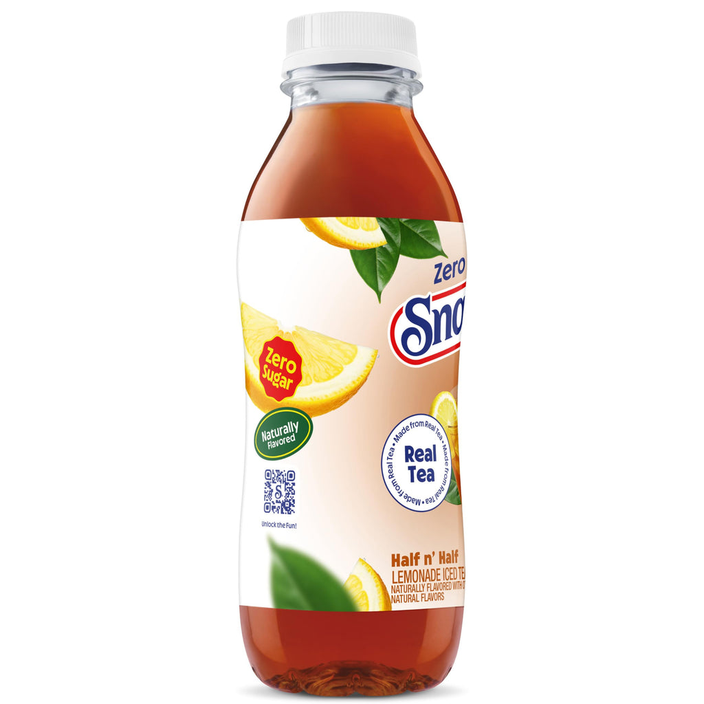 Snapple Zero Sugar Half 'n Half Lemonade Tea, 16 Oz Bottles, 12 Count