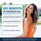 Liquid Pregnenolone Supplement, Sublingual Micronized Liquid for Hormone Balance, Memory & Focus Support, Promote Cognitive Health, Better Absorption Than Capsules, 30 ml