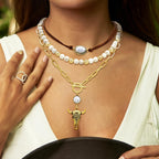 Fscwlmon 3 Pcs Layered Western Cowgirl Necklaces for Women Boho Turquoise Beaded Western Jewelry Rhinestone Cowboy Hat Boots Ox-Head Pendant Choker Paperclip Chain Cowboy Chic Country Accessory NTGJB