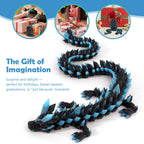 Waaaandefu 3D Printed Dragon Glow in The Dark with Matching Egg – UV Reactive 3D Printed Dragon Egg Set – Upgraded 2025 Collectible for Fantasy Fans