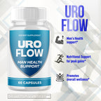 (2 Pack) URO Flow Capsules, UroFlow Pills for Men with All Natural Ingredients, Advanced Formula Men's Health and Wellness Pill, Maximum Strength Multivitamin Formula Supplement (120 Capsules)