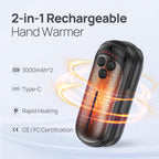 DeeKom Rechargeable Hand Warmers 2 Pack,15H*2 Long Safe Heat