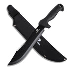 Mossy Oak 16" Heavy Duty Machete with Saw and Sheath