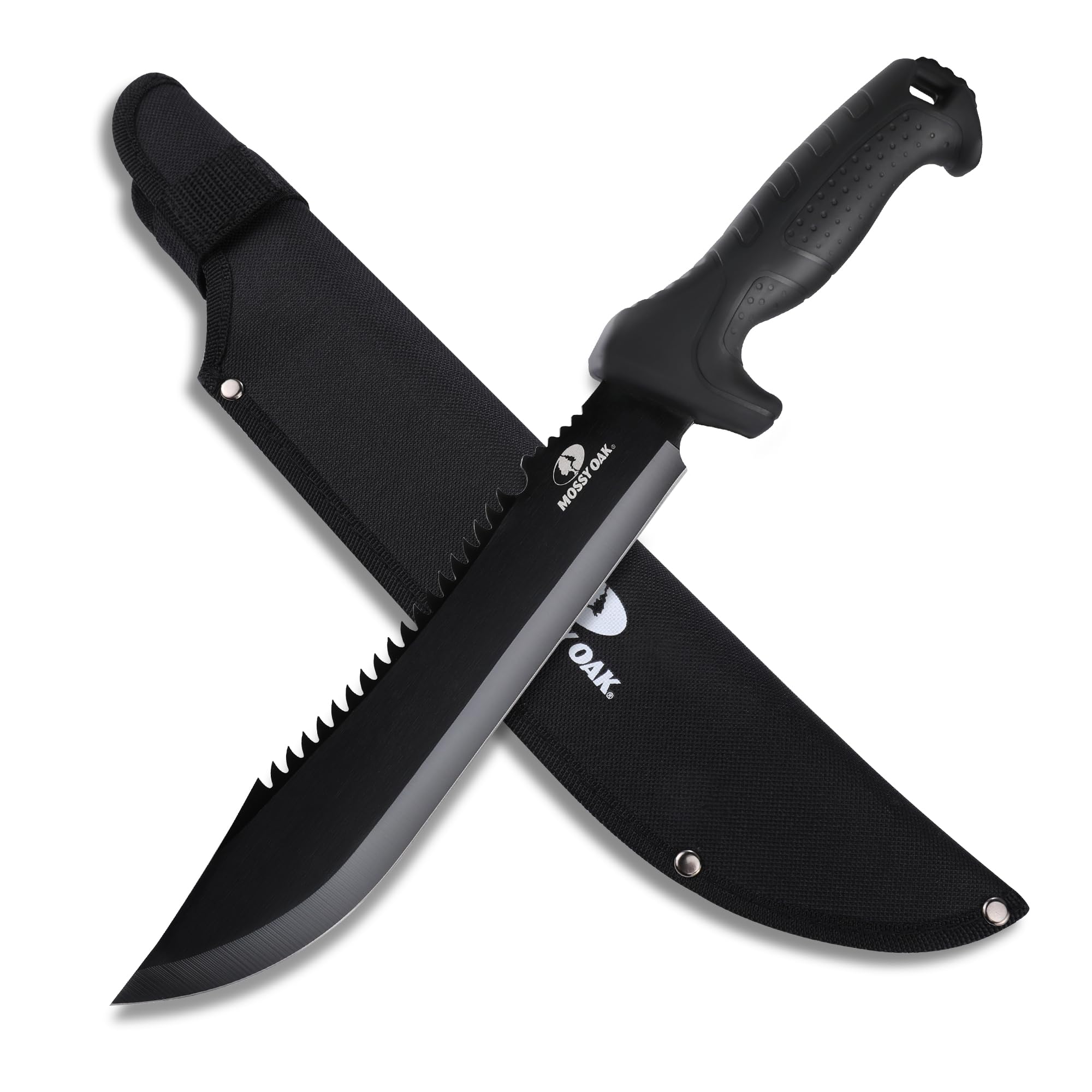 Mossy Oak 16" Heavy Duty Machete with Saw and Sheath