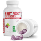 Bronson Beet Root Chewables, Grape Flavored - Extra Strength Per Serving Circulation Support Heart Health & Stamina, Non-GMO, 250 Vegetarian Grape Flavored Chewable Tablets