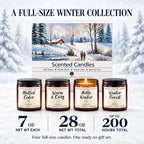 Scented Candles, 4 Pack Soy Candles Winter Gift Set, 28 oz