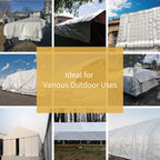 GUARD SHIELD White Tarp 24x24 Feet Medium Duty All Purpose Poly Tarps Cover 7mil