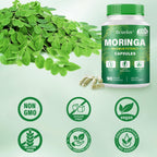 Bcuelov Moringa Capsules | 800mg Pure Moringa Powder Capsules – Supports Energy, Skin & Gut Health, Immune System – Green Superfood with Vitamins & Amino Acids (90 Caps)