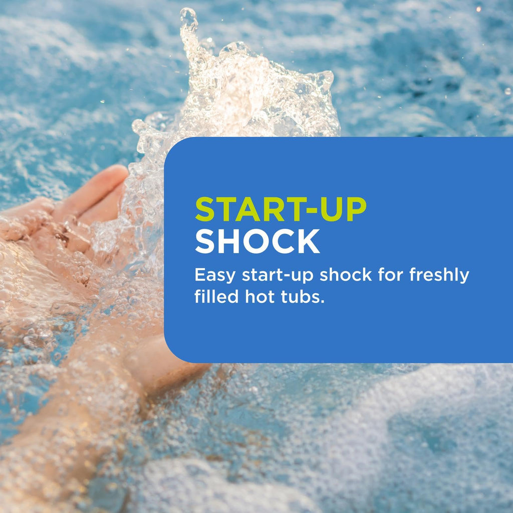 FROG Jump Start for Hot Tubs - Start-Up Chlorine Shock Removes Organic Contaminants & Establishes Chlorine Level - Hot Tub Set Up & Treatment - 12 Pack