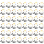 FREELICHT 48 Pack 4 Inch 5CCT Ultra-Thin LED Recessed Ceiling Light with Junction Box, 2700K/3000K/3500K/4000K/5000K Selectable, 700LM Brightness, Dimmable Canless Wafer Downlight, 10WEqv90W-ETL&FCC