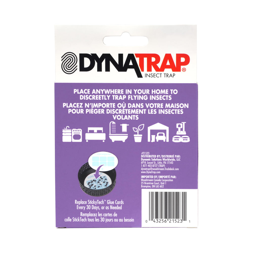 Dynatrap Official Replacement StickyTech Glue Cards for Dynatrap DT152 Indoor Insect Trap and Killer – Catches and Kills Fruit Flies, Gnats, Moths, Mosquitoes & Other Flying Insects, 21523 - 12 Pack