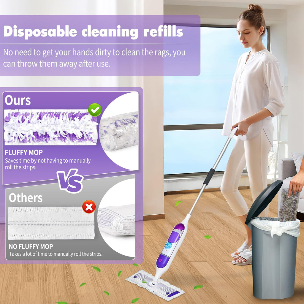 30 Pack Disposable Power Mop Pads for Swiffer Power Mop Pads,Compatible with Swiffer Power Mop Refills,Thickened Multi-Surface Replacement for Swiffer Wet Pads Refill on All Finished Floors