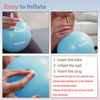 kisnbld Small Exercise Ball, 9 Inch Mini Pilates Ball, Anti Burst and Slip Resistant Mini Yoga Ball for Stability, Fitness, Physical Therapy, Stretching & Core Strength Workout at Home Gym & Office