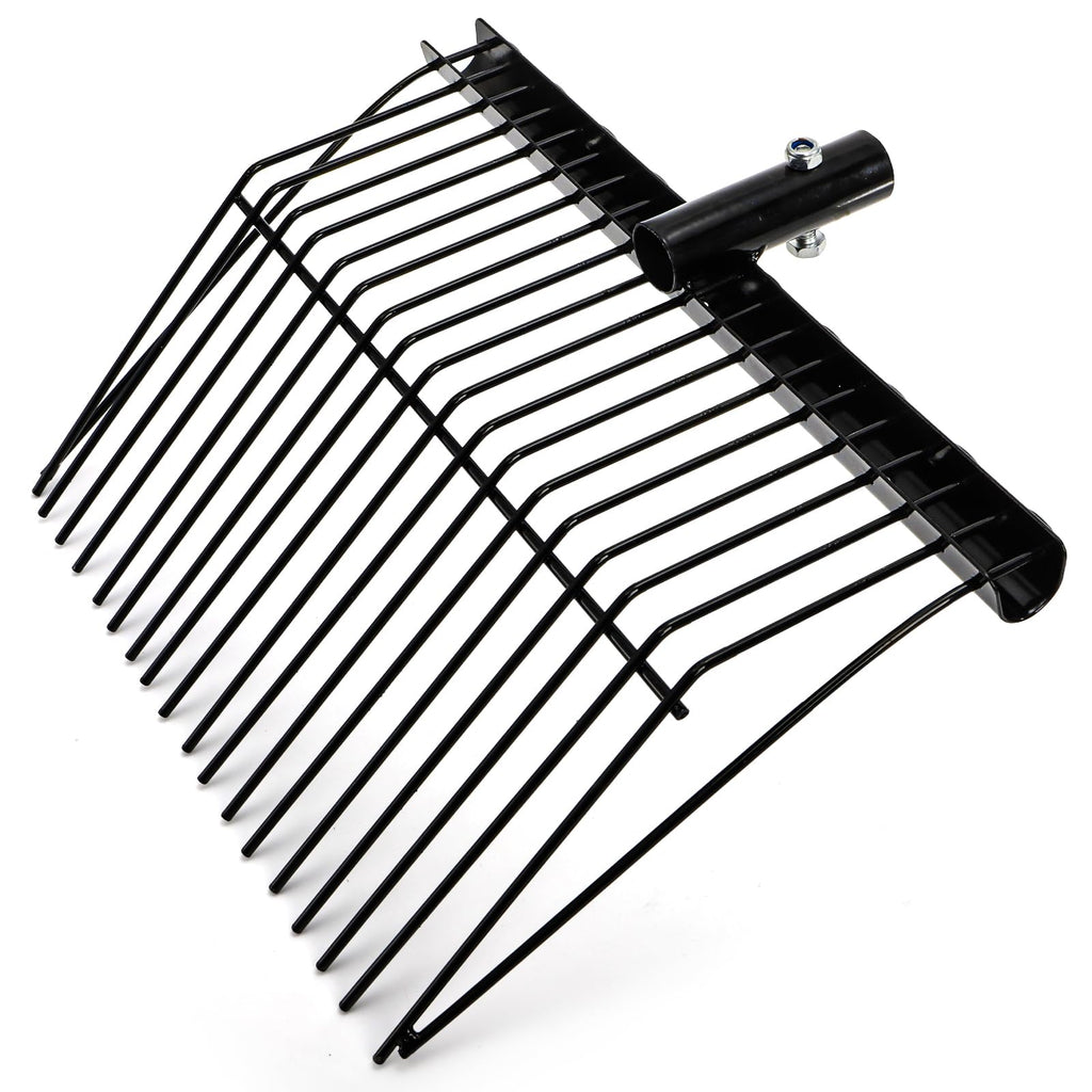 Cididu Pitch Manure Fork Head, Metal Pitch Fork for Garden, Durable Digging Fork Rake Head Replacement with Angled Tines, Stable Pitchforks Scoop for Mulch Horse Stall Picking up Hay Animal