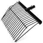 Cididu Pitch Manure Fork Head, Metal Pitch Fork for Garden, Durable Digging Fork Rake Head Replacement with Angled Tines, Stable Pitchforks Scoop for Mulch Horse Stall Picking up Hay Animal