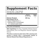 NusaPure Siberian Rhubarb, 250 mg, 200 Veg Capsules (Non-GMO, Vegan)