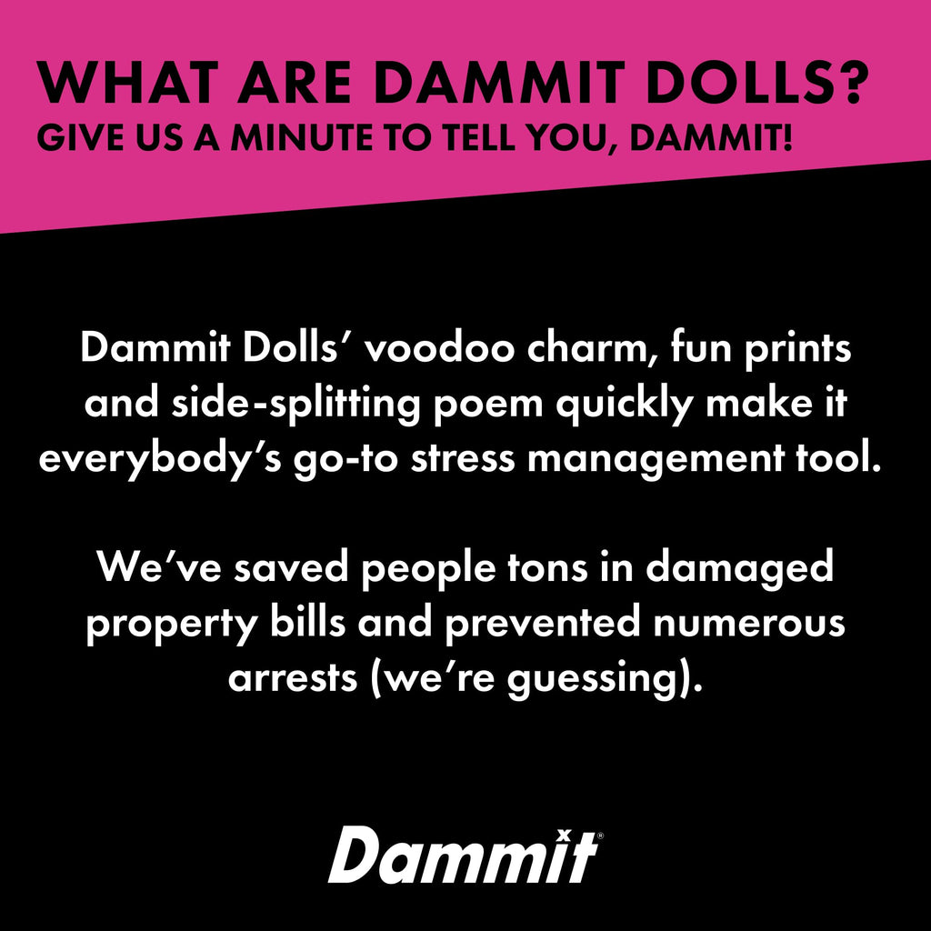 Dammit Doll - Limited Edition - Dammit Book Garden Doll - Stress Relief, Gag Gift