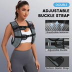 TB3C Weighted Vest with 12lbs Weights and Reflective Stripe, Weight Vest Men and Women for Workout, Strength Training, Running