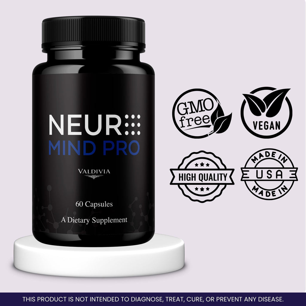 (2 Pack) Neuro Mind Pro Capsules - Official NeuroMindPro Supplement, Premium Formula, Natural Vitamins for Health & Wellness - 120 Capsules for 2 Months