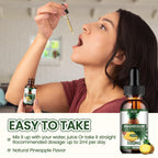 Magnesium Glycinate Supplement, Liquid Magnesium Glycinate Liquid Drops 500mg-Support Stress Relief, Relaxation, Mood, Sleep, Bone & Muscle-2 Fl Oz, Vegan, Pineapple Flavor