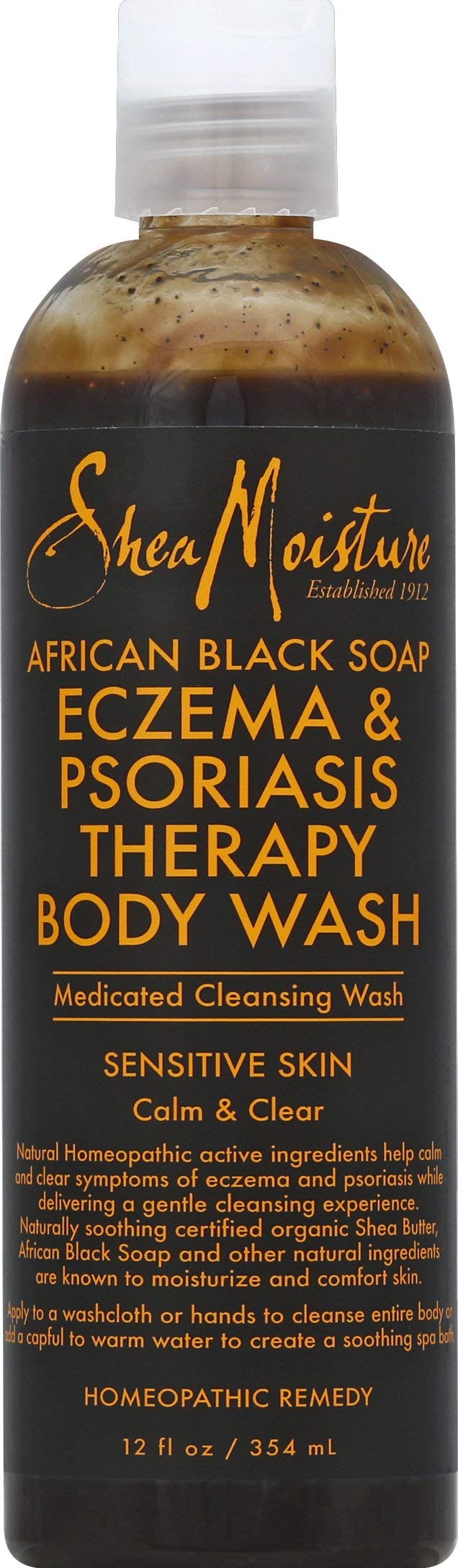 Shea Moisture African Black Soap Eczema Body Wash, 12 oz