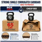 BOX USA Medium Moving Boxes 18"L x 14"W x 12"H 10-Pack - Corrugated Cardboard Box for Shipping, Mailing, Packing, Packaging and Storage