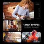 OCOOPA AI Smart Magnetic Double-Sided Heating Hand Warmers Rechargeable 2 Pack,10000mAh Electric Heater, Larger Warming Surface, 4 Heat Levels, Max 136°F, Men Gifts for Christmas,UT3 PRO