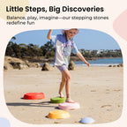 Tiny Land Stepping Stones for Kids, 5pcs Non-Slip Balance Toddler Toys
