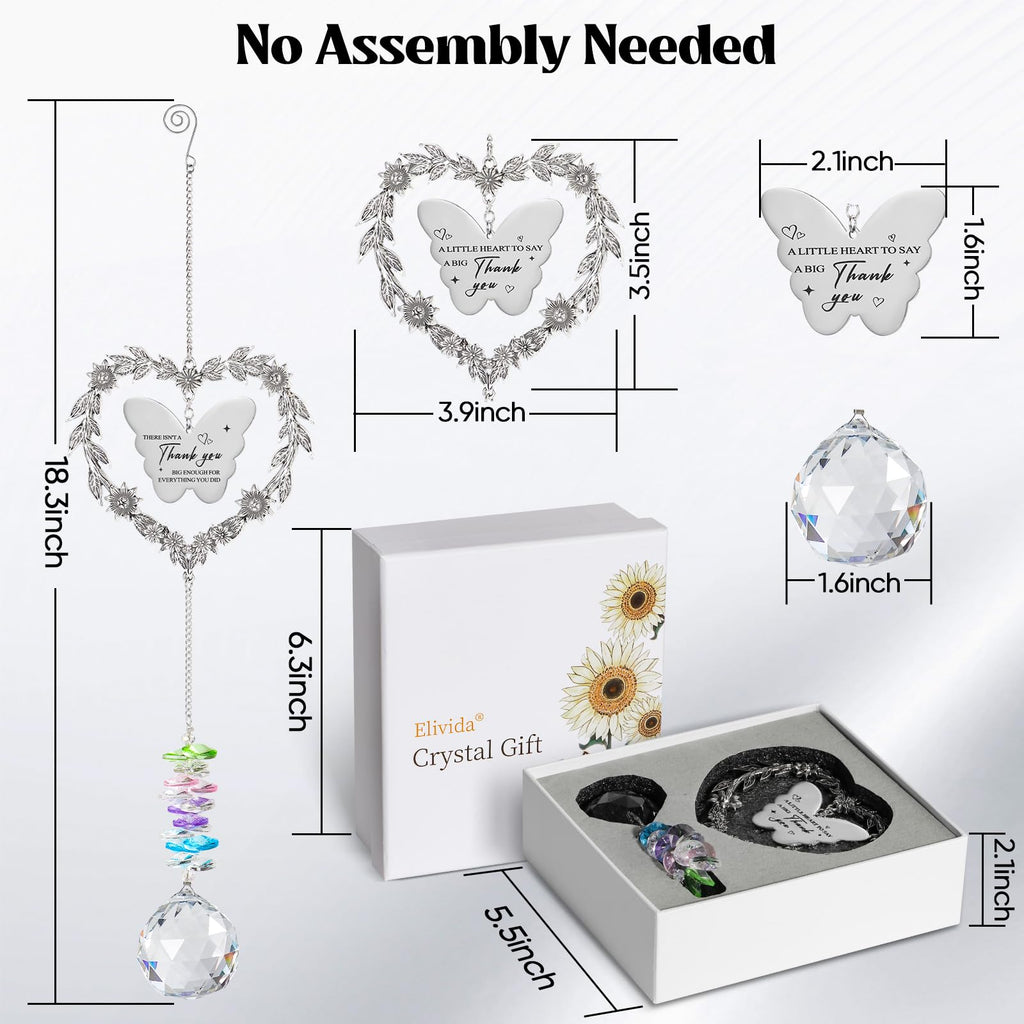 Appreciation Gift for Women Teacher, Thank You Suncatcher for Coworkers