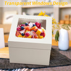WINKIO Cake Boxes 12 inch, Cake Carrier Holder, Storage Transport Container