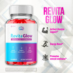 (2 Pack) RevitaGlow Gummies, Official Revita Glow Gummys with Apple Cider Vinegar, Advanced Skin Health Support Supplement with Premium Beauty Vitamins, Revitaglow Women's Health (120 Gummies)