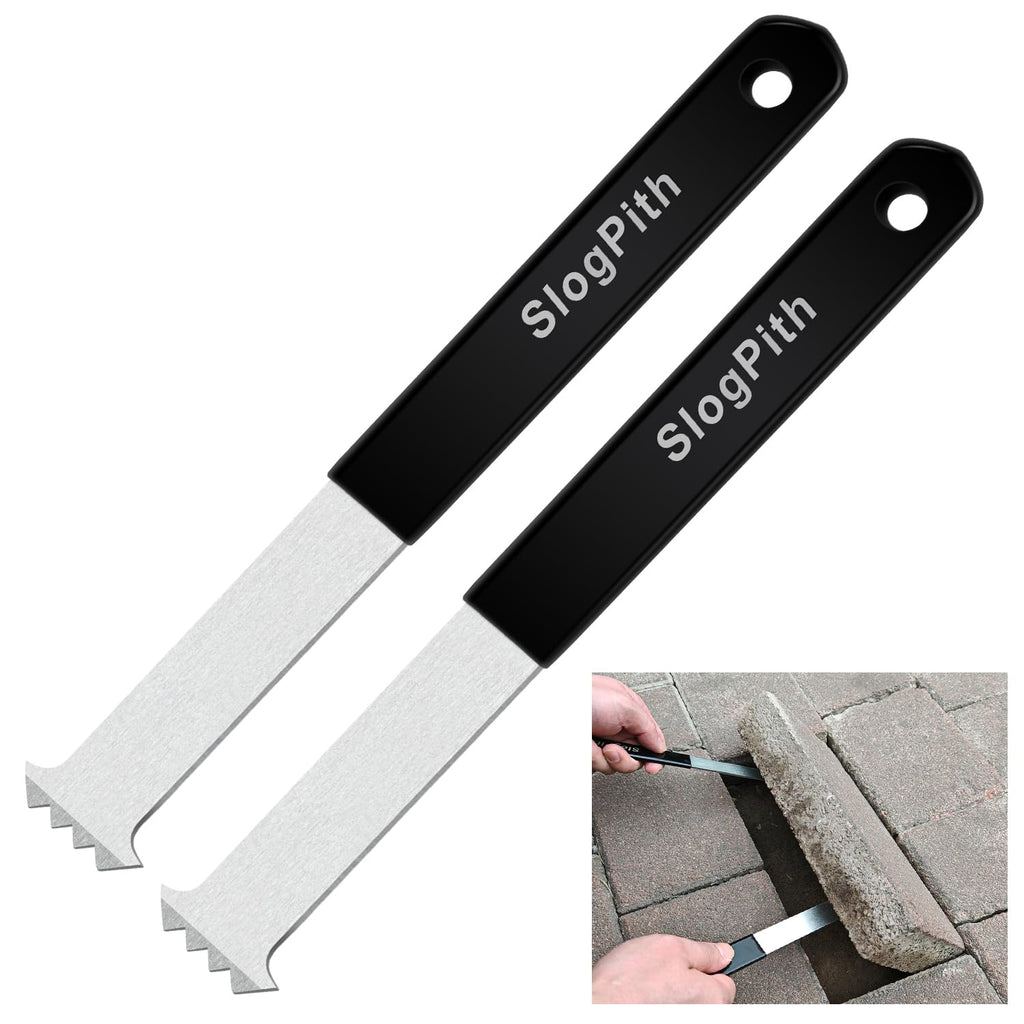 Paver Removal Tool, Paver Lifter Tool with Rubber Non-Slip Handle, 2 Pcs