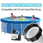 2-Pack 1.5-Inch Diameter Pool Hoses, 59-Inch Replacement Hoses Compatible with Above Ground Pool Pumps, Fits 1500 to 2500 GPH Filter Pumps, Sand & Saltwater System