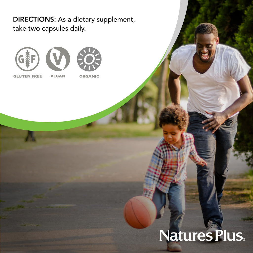 NaturesPlus Source of Life Garden Vitamin C - 60 Capsules - Immune System Support - USDA Certified Organic, Non-GMO, Vegan, Gluten Free - 30 Servings