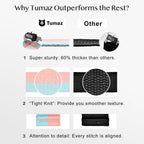 Tumaz Yoga Mat Strap [MAT NOT Included] (2 Sizes) with Extra Thick & Comfy Delicate Texture, Adjustable Yoga Mat Carrier