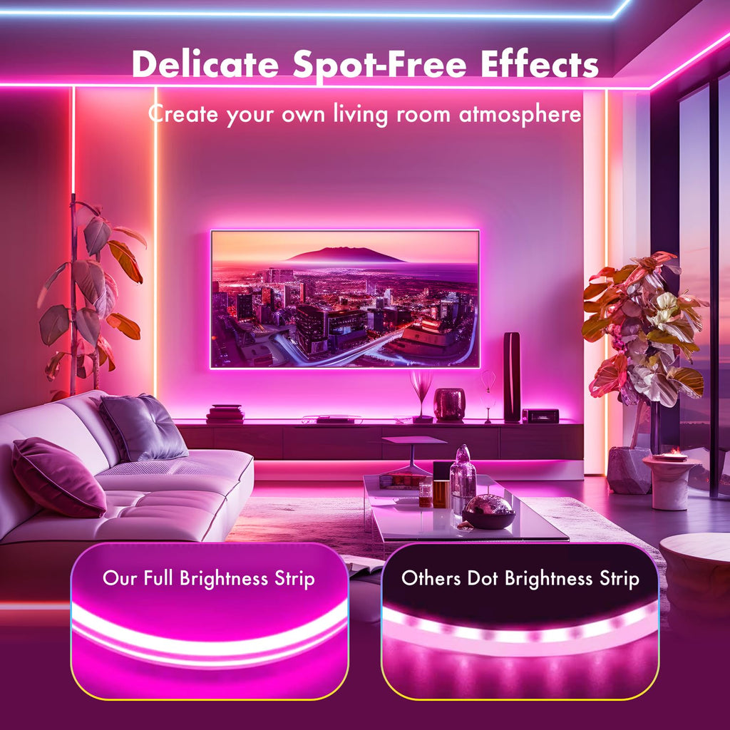 YILINM LED neon Lights,50FT RGB Neon Rope Lights,with Remote Control/APP Control,Music Sync,Timer Function,IP67 Waterproof Flexible Neon Strip Lights,for Bedroom Gaming Outdoors Decor
