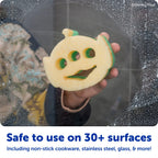 Scrub Daddy Scrub Mommy Toy Story Rocket Ship FlexTexture + ResoFoam Cleaning Sponges - Non-Scratch Sponges for Everyday Cleaning - Kitchen, Bathroom & Outdoor - Kitchen Sponges for Dishes (4 Count)