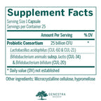 Genestra Brands HMF Intensive | Shelf-Stable Probiotic Supplement Support for GI Health, Abdominal Comfort and Healthy Microflora* | 25 Vegetarian Capsules