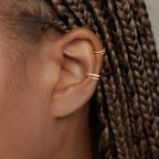 Qyalie Cartilage Helix Conch Piercing Jewelry Gold Hoop Women Earrings