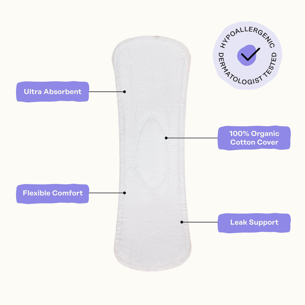 Honey Pot - Calming Long Panty Liners for Women - 100% Organic Cotton Top Sheet - Feminine Care - Non Cooling - Calming Herbs of Lavender, Ashwagandha, & Lemon Balm - 120ct