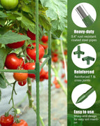 3 Pack 47 Inch Heavy Duty Height Adjustable Square Tomato Cage