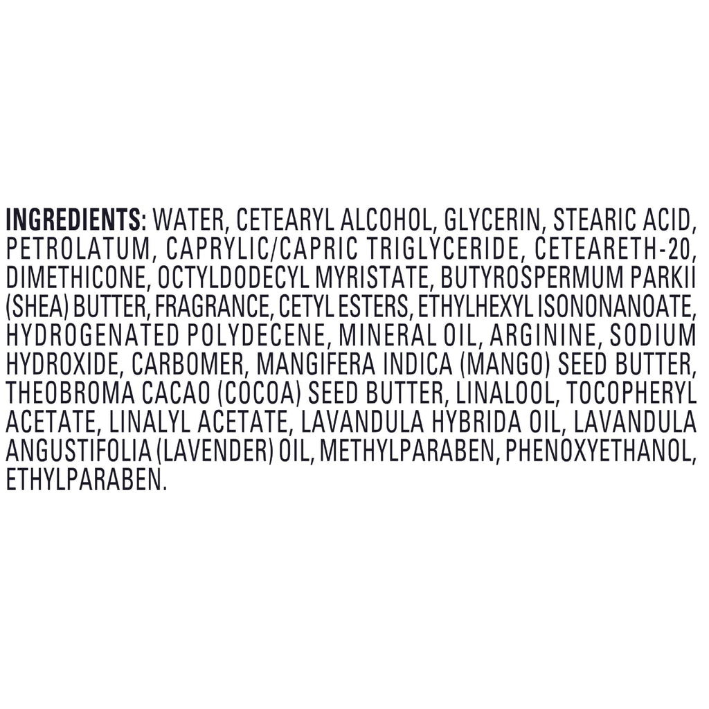 Jergens Lavender Body Butter Hand and Body Lotion, Moisturizer for Women, with Essential Oils for Indulgent Moisturization, 7 Oz, Pack of 3