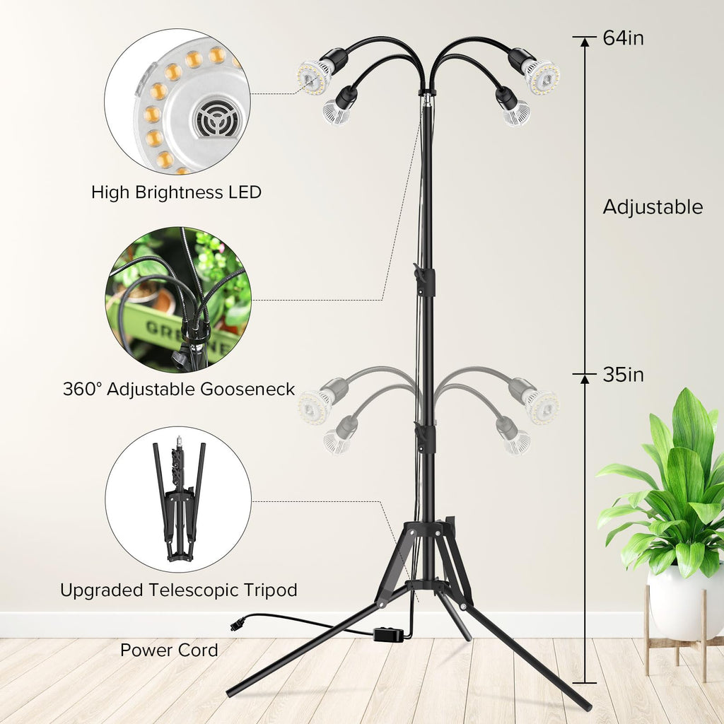 SANSI Grow Lights for Indoor Plants, 40W Plant Lights for Indoor Growing