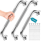 3 Pack Grab Bars for Bathtubs and Showers, 16-Inch and 12-Inch Anti-Slip Bathroom Shower Grab Bars for Seniors Wall, Safety Handicap Grab Bars Stainless Steel,Shower Handle for Elderly